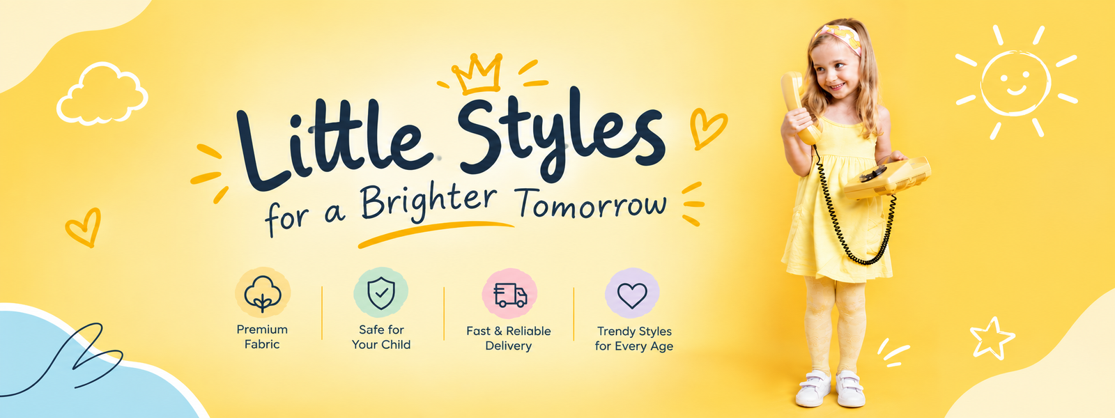 Kids Fashion Desktop Banner